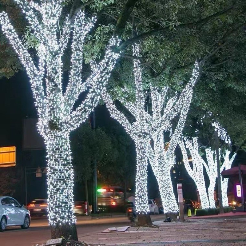 LED Holiday String Lights Waterproof Outdoor Room RGB Twinkle for Shop Wedding Decoration