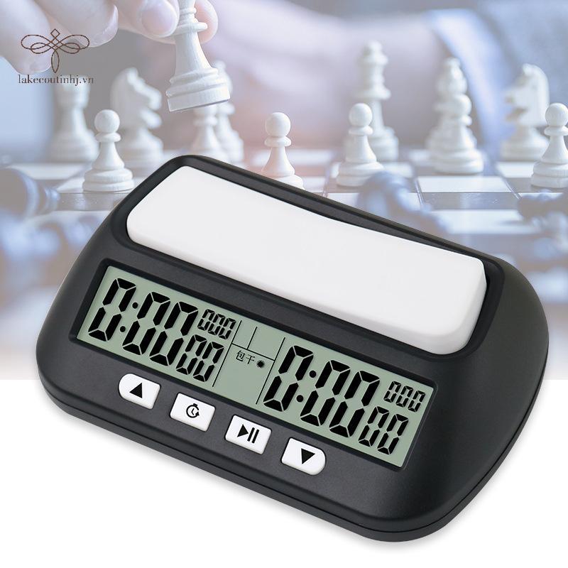 Lu 3 In 1 มัลติฟังก์ชั่นนาฬิกาหมากรุกแบบพกพา Digital Chess Timer เกมจับเวลา tinhj