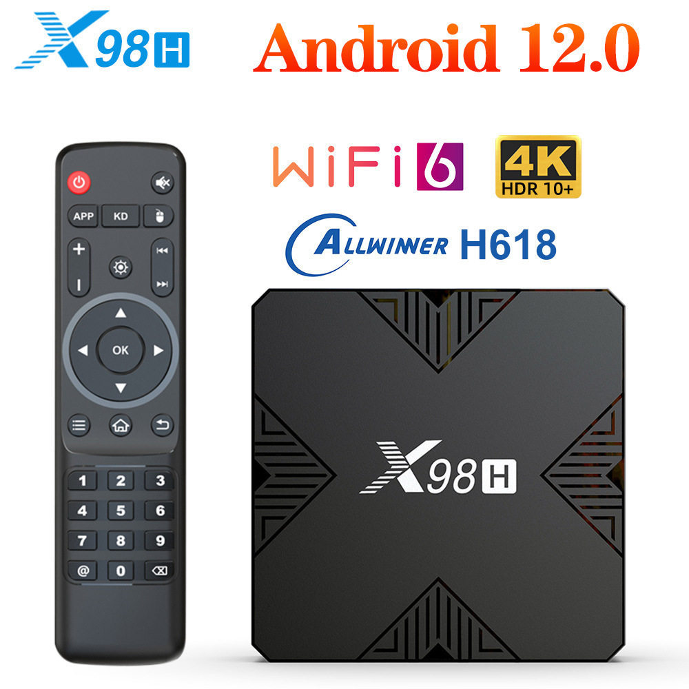 X98H Android Android Android Android 12 Allwinner 全H618 四ialwifI set top box