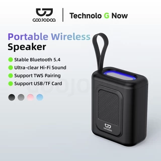 GOOJODOQ ผ้าลําโพงบลูทูธ RGB แสงคุณภาพสูง Hi Fi คุณภาพเสียงรองรับ TF/USB Playback