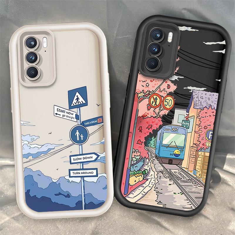 เคสสําหรับRealme C75 4G Realme C75Xน่ารักการ์ตูนซิลิโคนทิวทัศน์เคสกันกระแทก