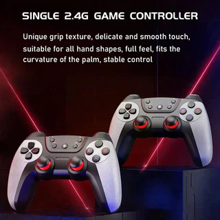 2.4G จอยเกมไร้สาย จอยเกม PC จอยเกมส์มือถือ USB TV คอมพิวเตอร์ PC 3D จอยเกมไร้สายเชื่อมต่อกับบลูทูธ