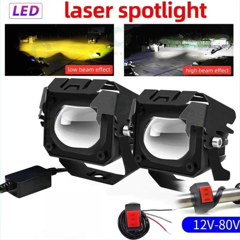 【YH MOTO】ไฟสปอร์ตไลท์ led Car สปอร์ตไลท์ มอเตอร์ไซค์สปอร์ตไลท์ไฟledติดรถยนต์ ไฟสปอร์ตไลท์มอเตอร์ไซค์ ไฟหน้ารถยนต์ LED