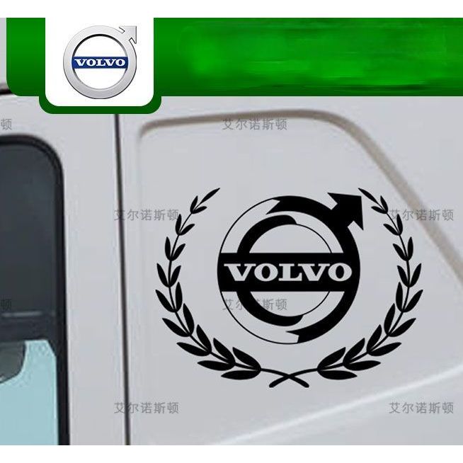Large VOLVO sticker, FH16 truck emblem decal, truck triangular window decal