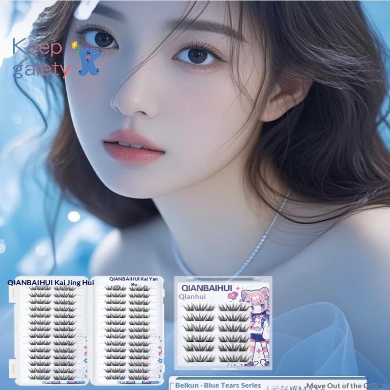 [Keepgaiety-t] DIY Clusters Eyelashes กาวติดขนตาปลอมแบบธรรมชาติมังงะขนตานุ่มแต่งหน้าทุกวัน [ใหม่] ราคา ถูกที่สุด ดีลบีเคเค แกลเลอรีภาพที่ 5