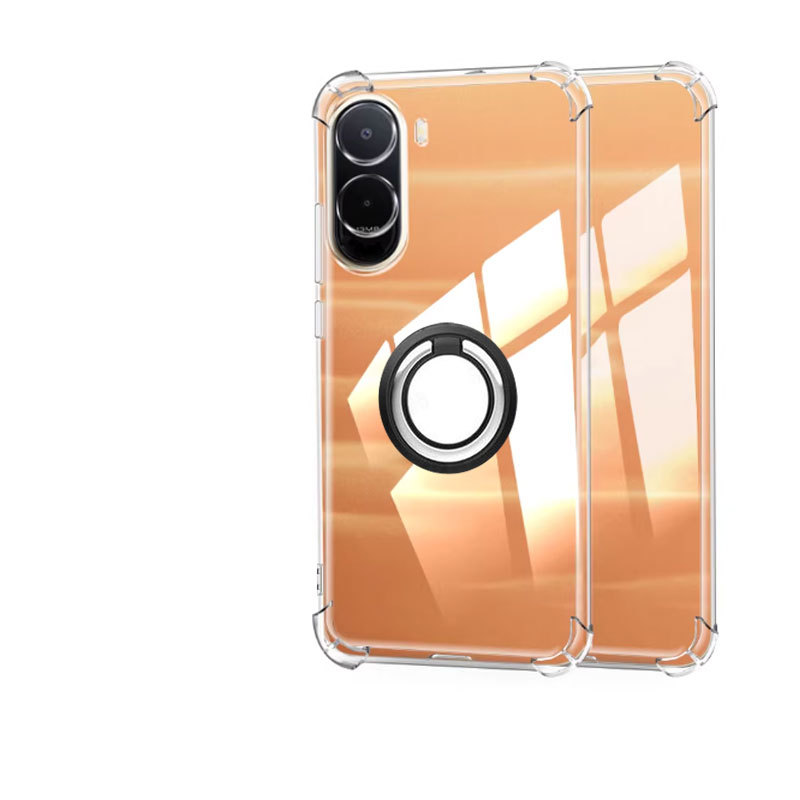 สําหรับ Redmi A7 Pro แหวนแม่เหล็กสําหรับ Redmi A7 Pro /POCO C85X ถุงลมนิรภัยโปร่งใส Soft TPU กันกระแ