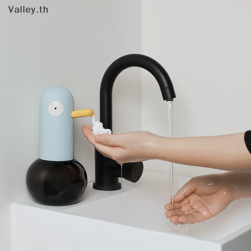 [Valley] Du เครื่องจ่ายสบู่ฟองอัตโนมัติ Touchless แฮนด์ฟรีจานเด็กการ์ตูนตู้ทําสบู่ล้างมือสําหรับห้อง