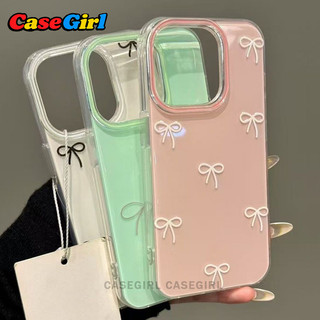 สำหรับ Infinix Smart 8 9 10 Plus Hot 50 POP 8 Tecno Spark GO 2024 20 Pro เคสโบว์สีพาสเทล หวานนุ่ม ดีไซน์สวย