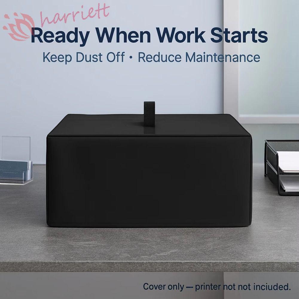 HARRIETT ผ้าคลุมกันฝุ่นเครื่องพิมพ์, เปิดด้านล่างเสริม Handle Printer Cover Case, เครื่องพิมพ์รุ่นกันน้ํา Oxford ผ้า Anti-Static แขนป้องกัน Office Study