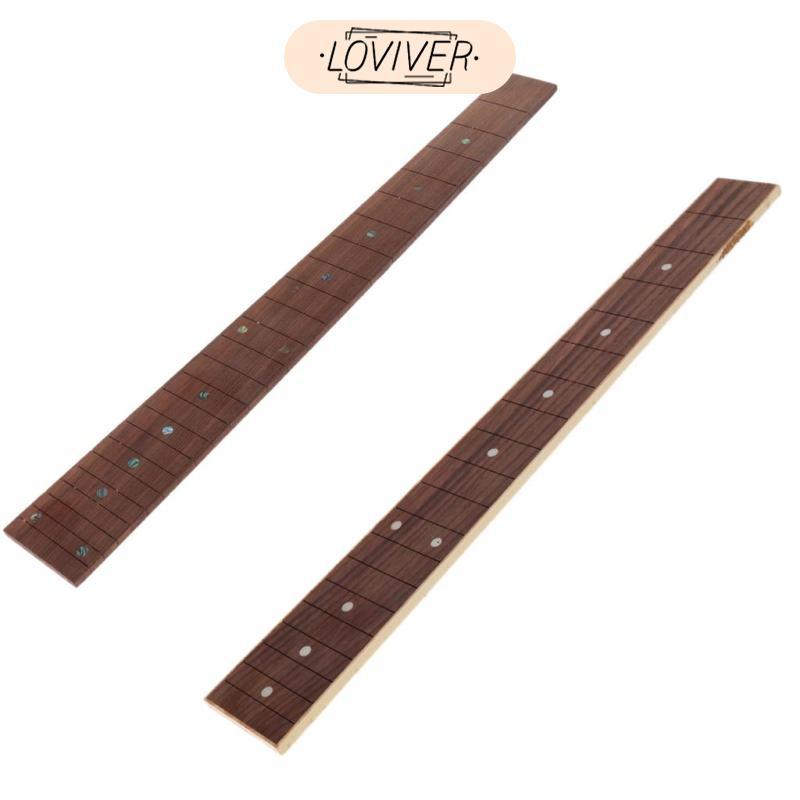 Rosewood กีตาร์ Fingerboard Fretboard พร้อมจุดชิ้นส่วนกีตาร์อุปกรณ์เสริม 24 Fret