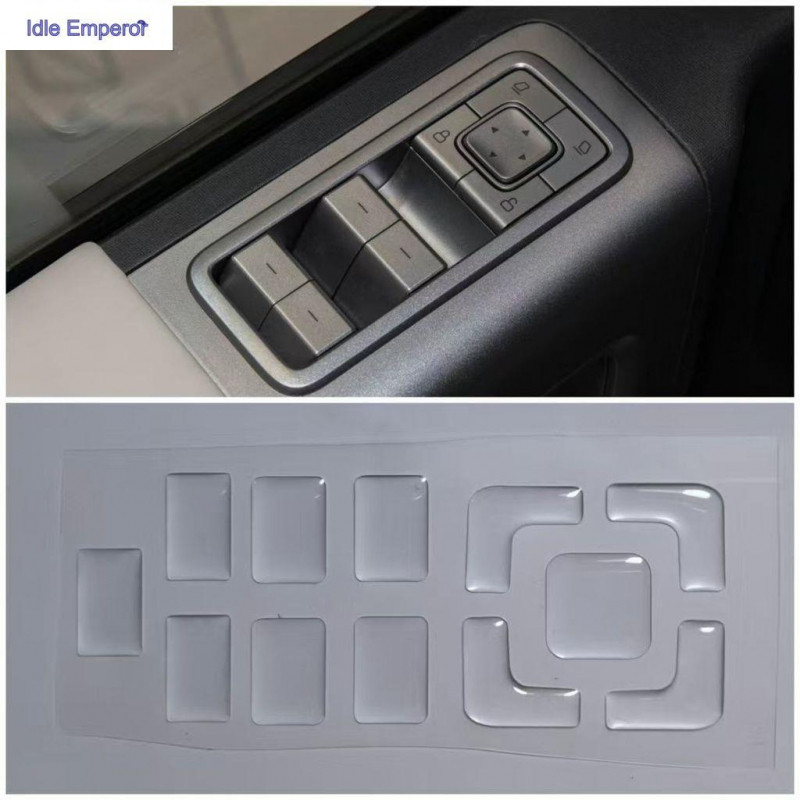Chery iCar v23, สติ๊กเกอร์ลูกบิดเครื่องปรับอากาศคอนโซลกลาง, ปุ่มแผงควบคุมกระจกรถยนต์อีพ็อกซี่ xxx
