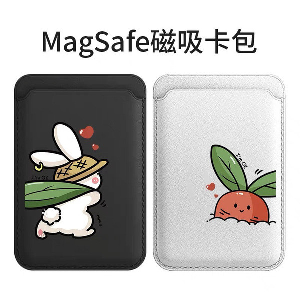 card wallet true money wallet กระต่าย เหมาะสําหรับ แม็กเซฟ ผู้ถือบัตรแม่เหล็ก ไอโฟน เคสโทรศัพท์สติกเ