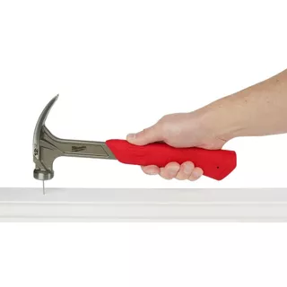 Milwaukee 48-22-9019 12OZ Smooth Face Hybrid Claw Finish Hammer Hand Tools