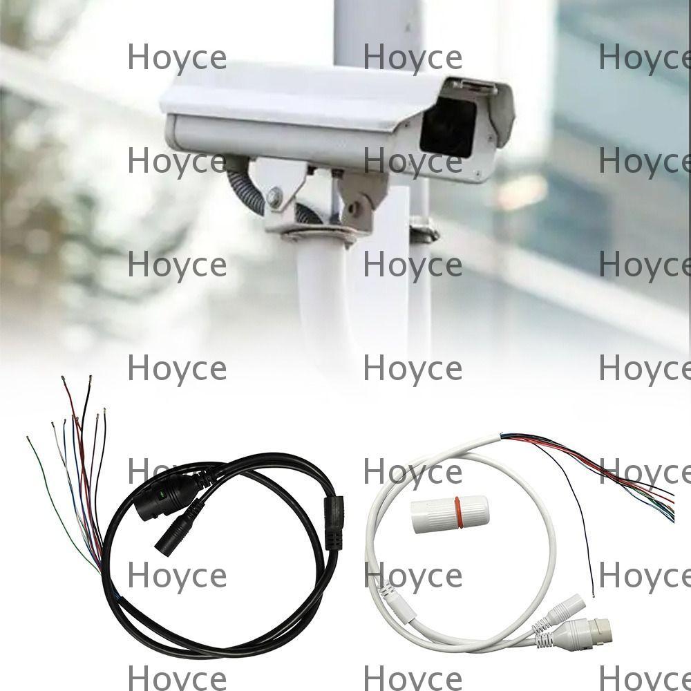 สายกล้องวงจรปิด HOYCE,สายกล้อง IP DC + RJ45 ทนทาน,มืออาชีพกันน้ํา 9Pin RJ45 Connector การตรวจสอบกลาง