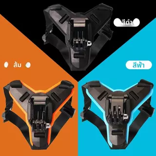 DE ที่ยึดหมวกกันน็อค สายยึดคาง ที่วางกันกระแทก GoPro iPhone อุปกรณ์เสริมกล้องแอคชั่น