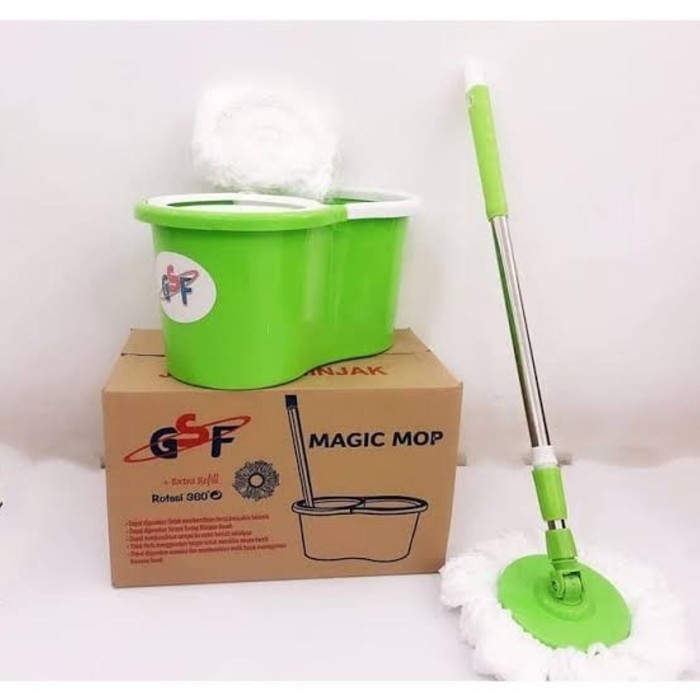 Magic Mop GSF G433L ไม้ถูพื้นพร้อมที่คั้นแบบหมุนได้ G-433 L