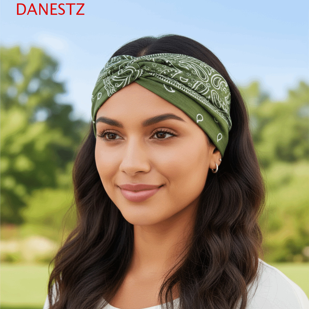 DANESTZ แถบคาดศีรษะ 6 ชิ้น Y2K Euro-American Style ผ้าระบายอากาศได้ดี เหมาะสำหรับสวมใส่ประจำวัน