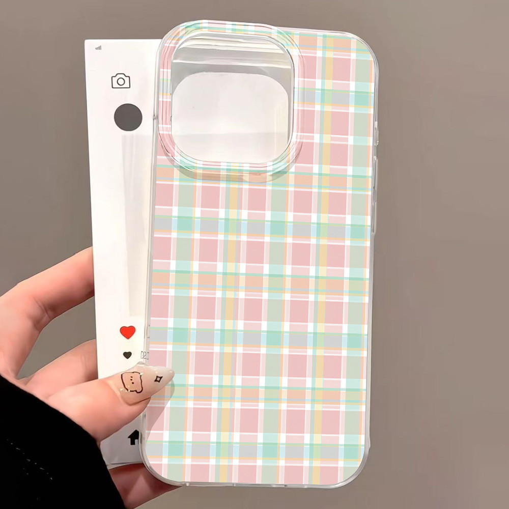 เคสมือถือ For iPhone 13 11 16 Pro Max Case iPhone 11 15 12 Pro Max 14 15 Pro Max 13 Pro น้ำยาเคลือบเงา IMD สีขาว