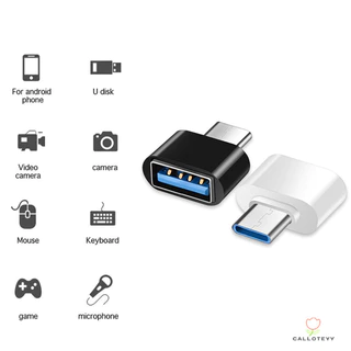 อะแดปเตอร์อ่านการ์ด USB สำหรับโทรศัพท์มือถือ OTG อะแดปเตอร์ USB2.0 เป็น Micro USB Type-C สำหรับ Android -CY