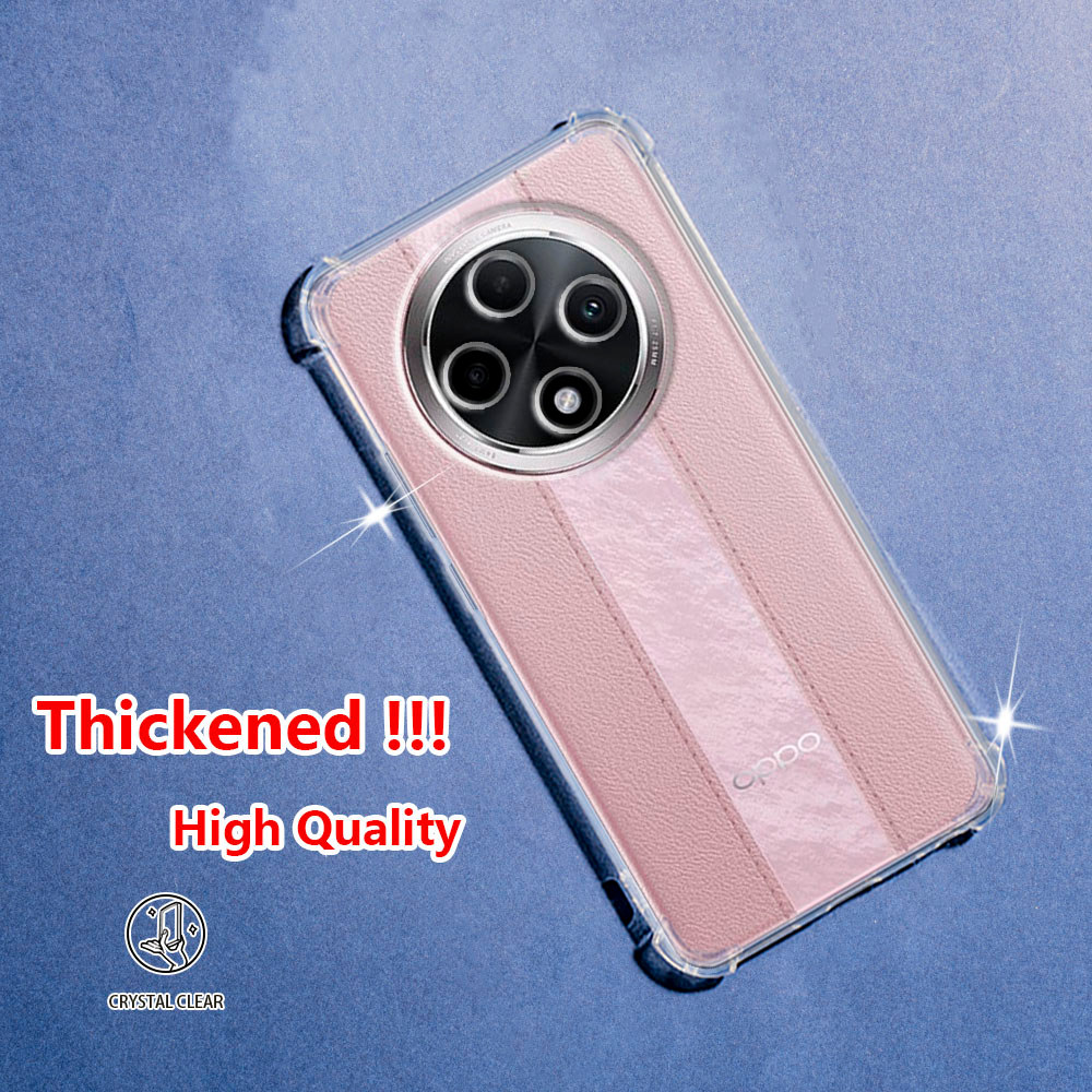 สําหรับOppo A3 Pro 5G CN F27 Pro + A3i Plus PJY110 PKA110 คริสตัลClear JellyกรณีAir-Guardมุมนุ่มTPUย