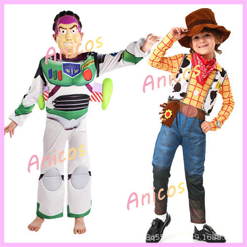 ชุดคอสเพลย์ Buzz Lightyear และ Woody แบบคาวบอย สำหรับงาน.party ฮาโลวีนและบทบาทสมมุติ