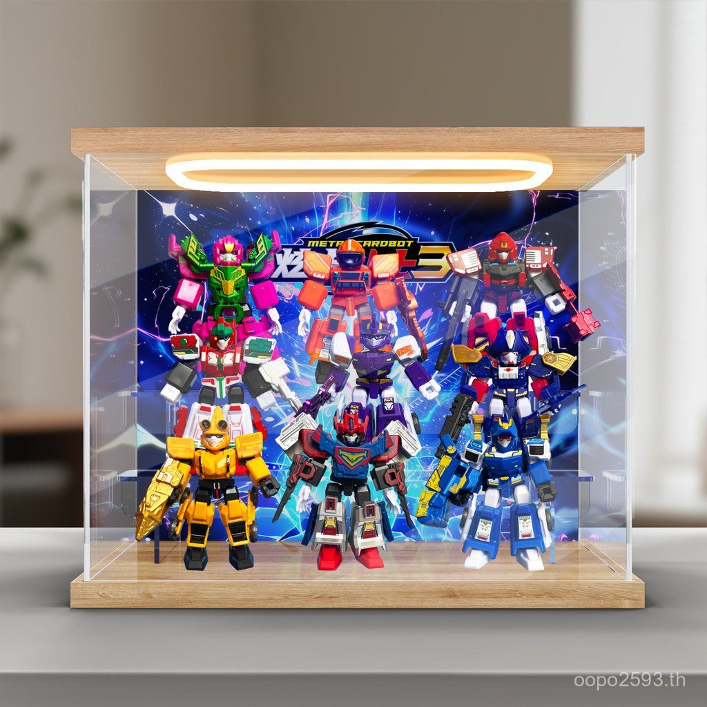 Bao อะคริลิค Hyun ป้องกันฝุ่นกล่องเก็บกล่อง Building Block Fighter เกรด 123 Blind Light เหมาะสําหรับ