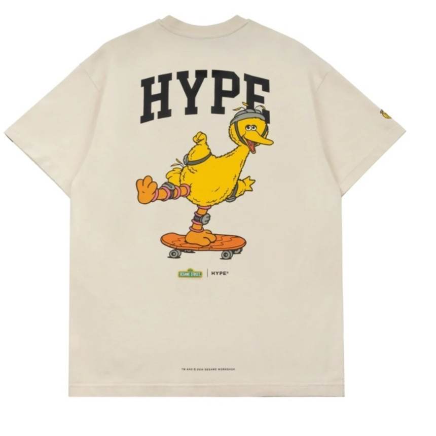 เสื้อยืดแขนสั้น Sesame Street ผ้าฝ้าย 100% สไตล์คลาสสิก