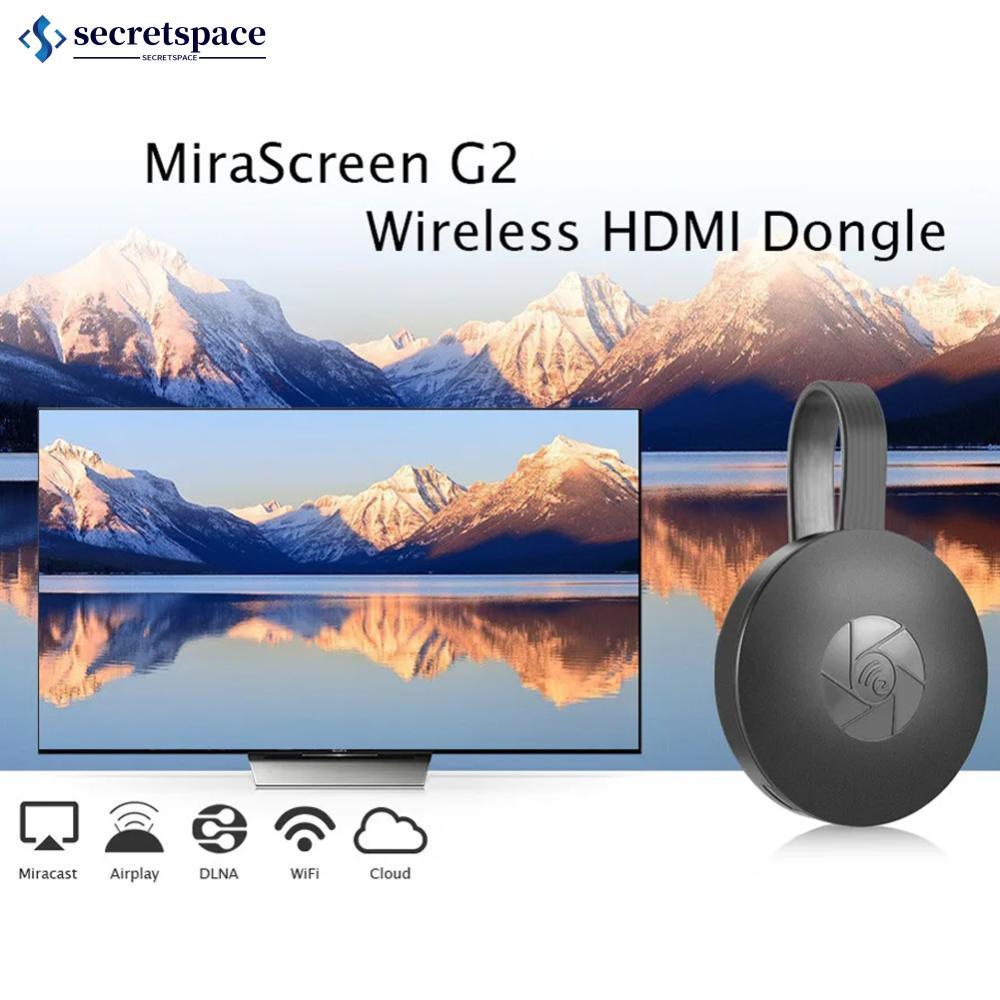 SECRETSPACE ไร้สาย HDMI Mirroring หลายอุปกรณ์โทรศัพท์มือถือเชื่อมต่อกับ TV HD 1080P Projection คอมพิ