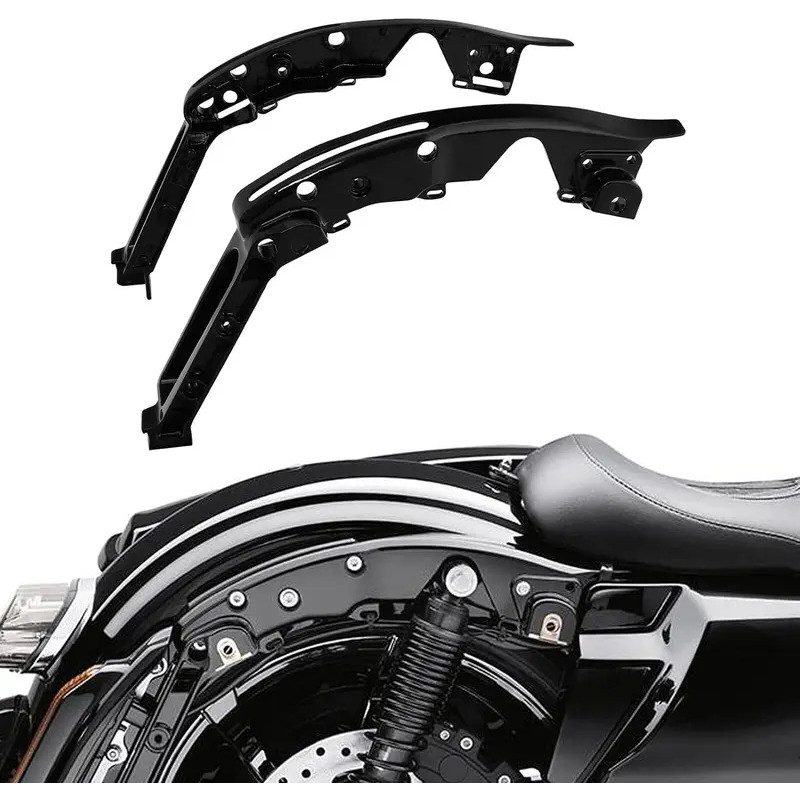 รถจักรยานยนต์สีดํา Fender Support Kit Fit Harley Touring CVO Electra Glide Road Glide Street Glide R