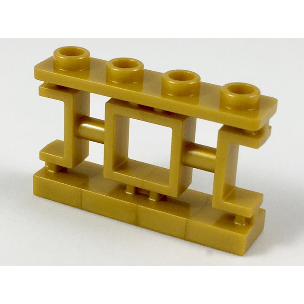 Brick2cube Part - Fence 1 x 4 x 2 Ornamental Asian Lattice with Square and 4 Studs - 32932