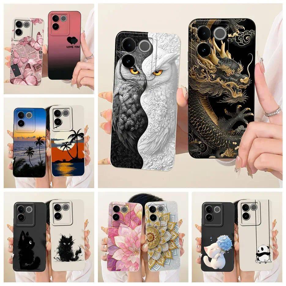 สําหรับVivo S17eกรณีV2285A Coolนกฮูกมังกรทาสีซิลิโคนนุ่มสําหรับVivo T2 Pro T2Pro 5G Vivo iQOO Z7 Pro