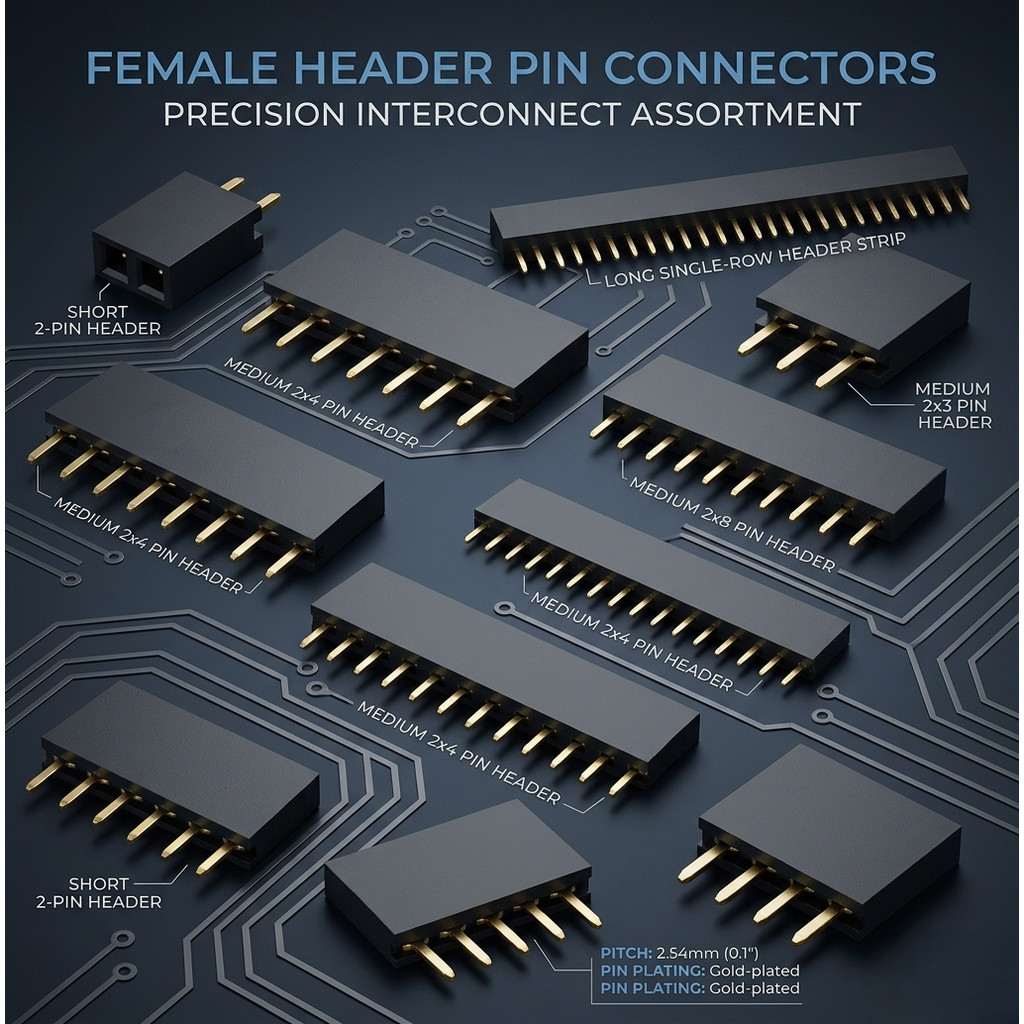 (10ชิ้น) Pin Header Single Row Pin FeMale Header 2.54mm H= 8mm