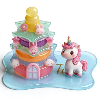 น่ารัก 3D สติกเกอร์คริสตัล DIY Handmade Puffy สติกเกอร์ Stackable ของเล่นตกแต่งสําหรับเด็ก