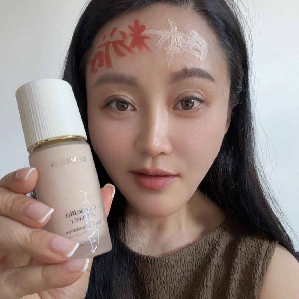 ไพรเมอร์ ครีมรองพื้น [Hong Kong Jun Sister] Japan 50ml รองพื้นชนิดน้ํานําเข้า Umilin Camellia คอนซีล