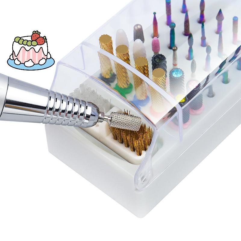 [Sep-t] 30 หลุมเล็บหัวเจียรกล่องเก็บเจาะ Bit Storage Finishing กล่องเล็บเครื่องมือ