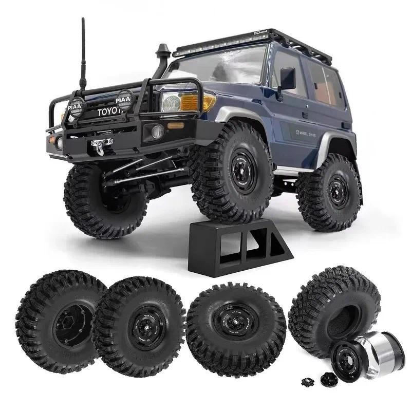 โลหะผสมอลูมิเนียม 1.9 Beadlock ล้อและยางสําหรับ 1/10 SCX10 TRX4 TRX6 VS4-10 Gen8 7 MST CFX D90 RC Cr