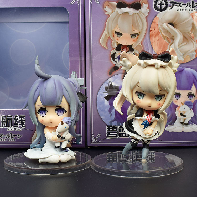 Azur Lane รูปรุ่น Q ยูนิคอร์น Harman Mingshi Raffia ตุ๊กตารถตกแต่งของเล่น