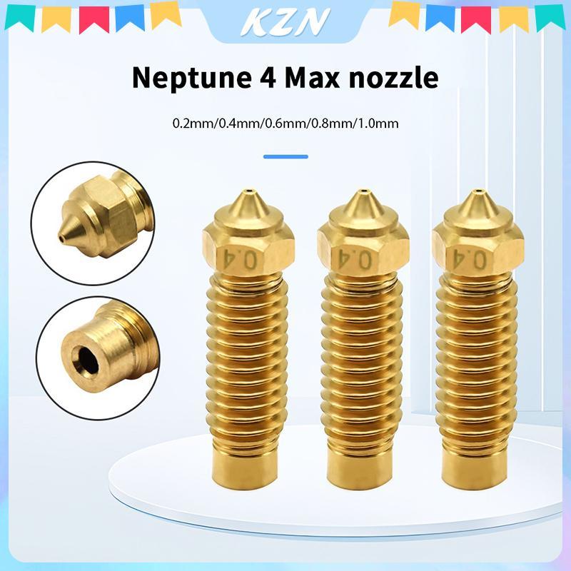 [kzn] สําหรับ Elegoo Neptune 4 Plus หัวฉีดทองเหลืองเหล็กชุบแข็ง 0.2 0.4 0.6 0.8 1.0 มม.3D เครื่องพิม