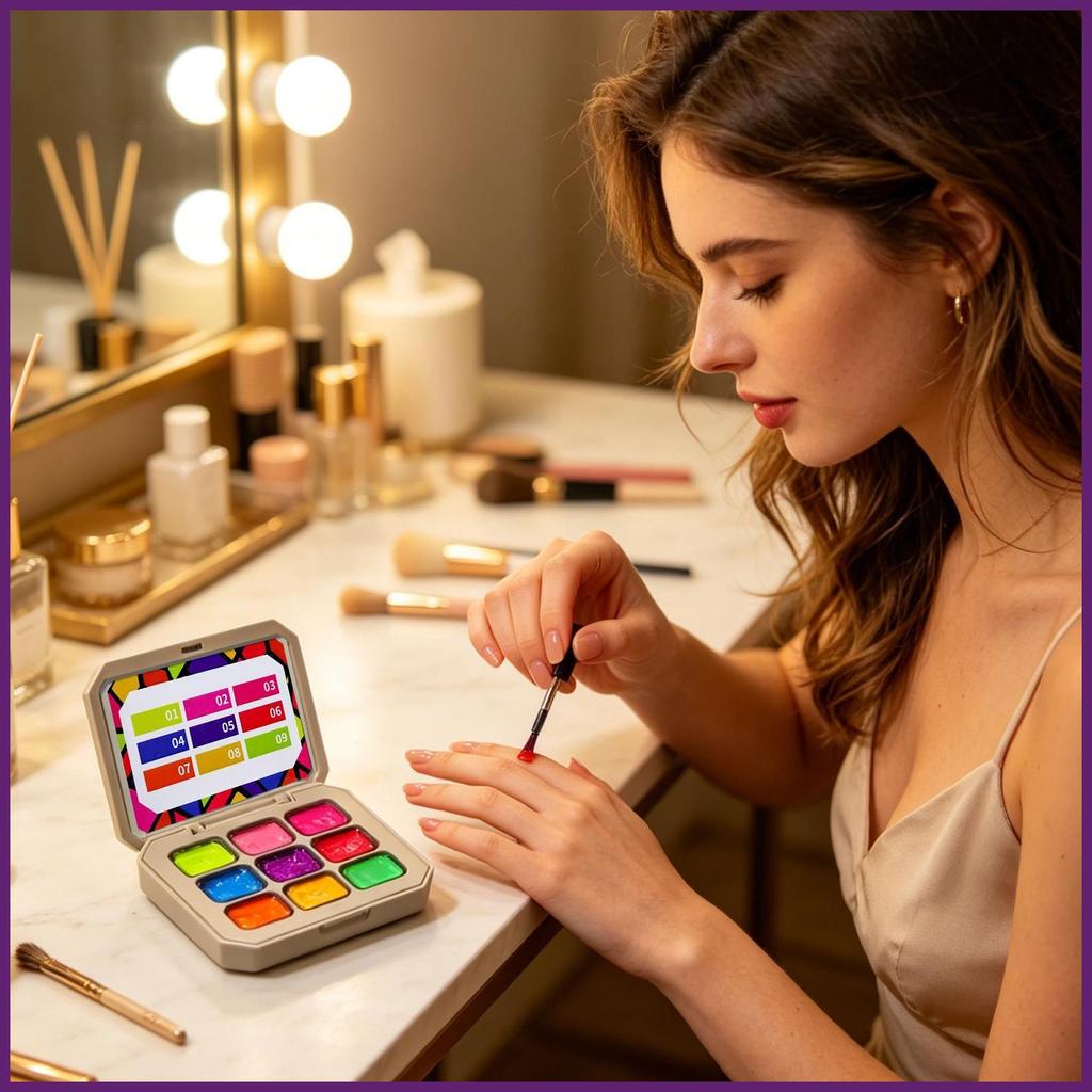 เจลทาเล็บ Finishing 9 สีเล็บเจลความงามขัดเล็บสําหรับสาวผู้หญิงเริ่มต้นประสิทธิภาพ Home Salon buth