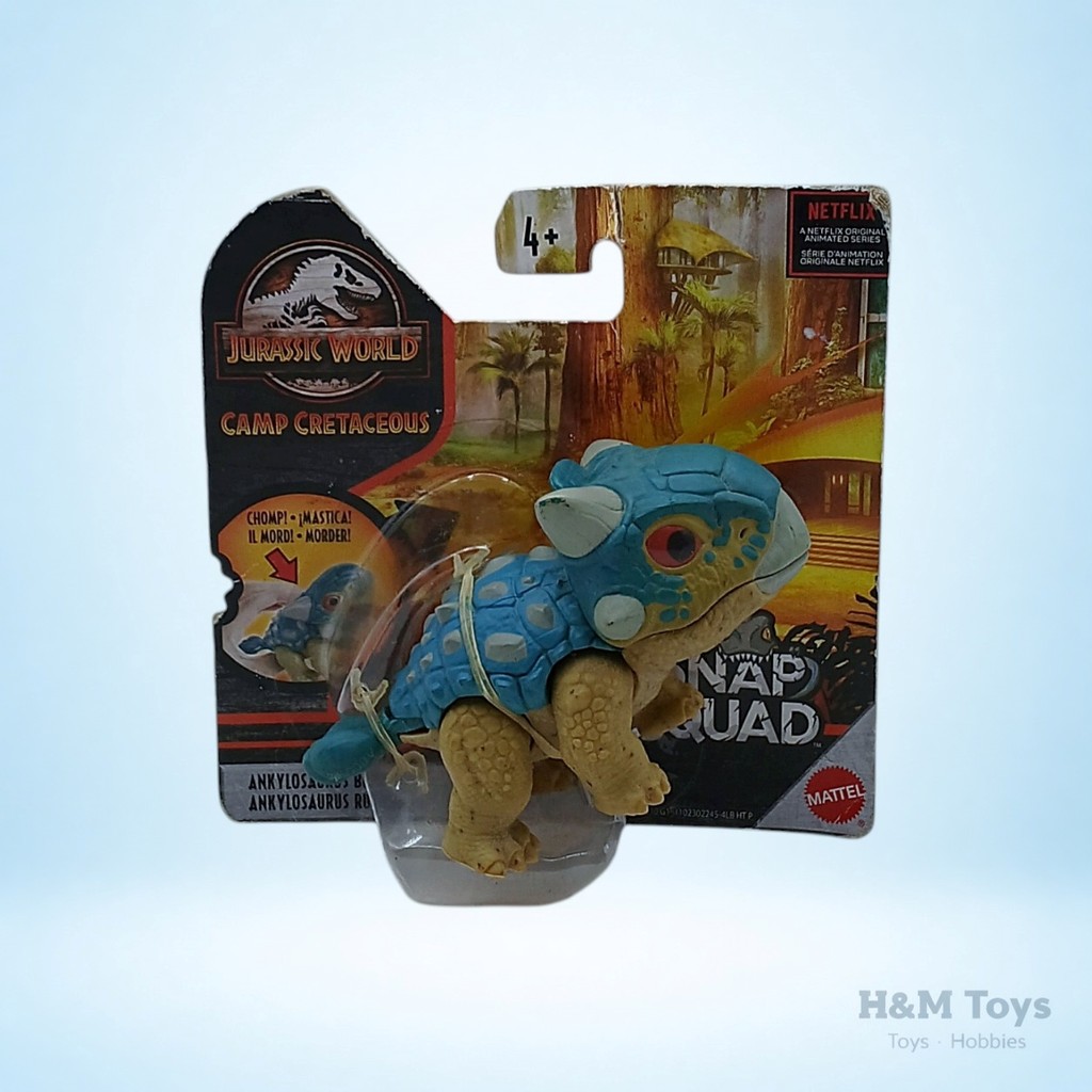 Mattel Jurassic World Snap Squad Ankylosaurus Matte Camp Cretaceous Figure Original