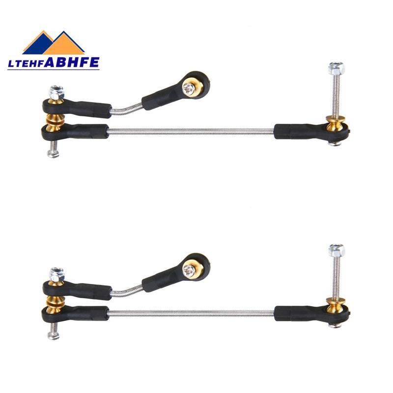 [ขายร้อน L]2 ชุดพวงมาลัย Link Servo Link Rod พวงมาลัยสําหรับ C14 C24 C34 B1 B14 B24 B16 B36 1/16 RC 