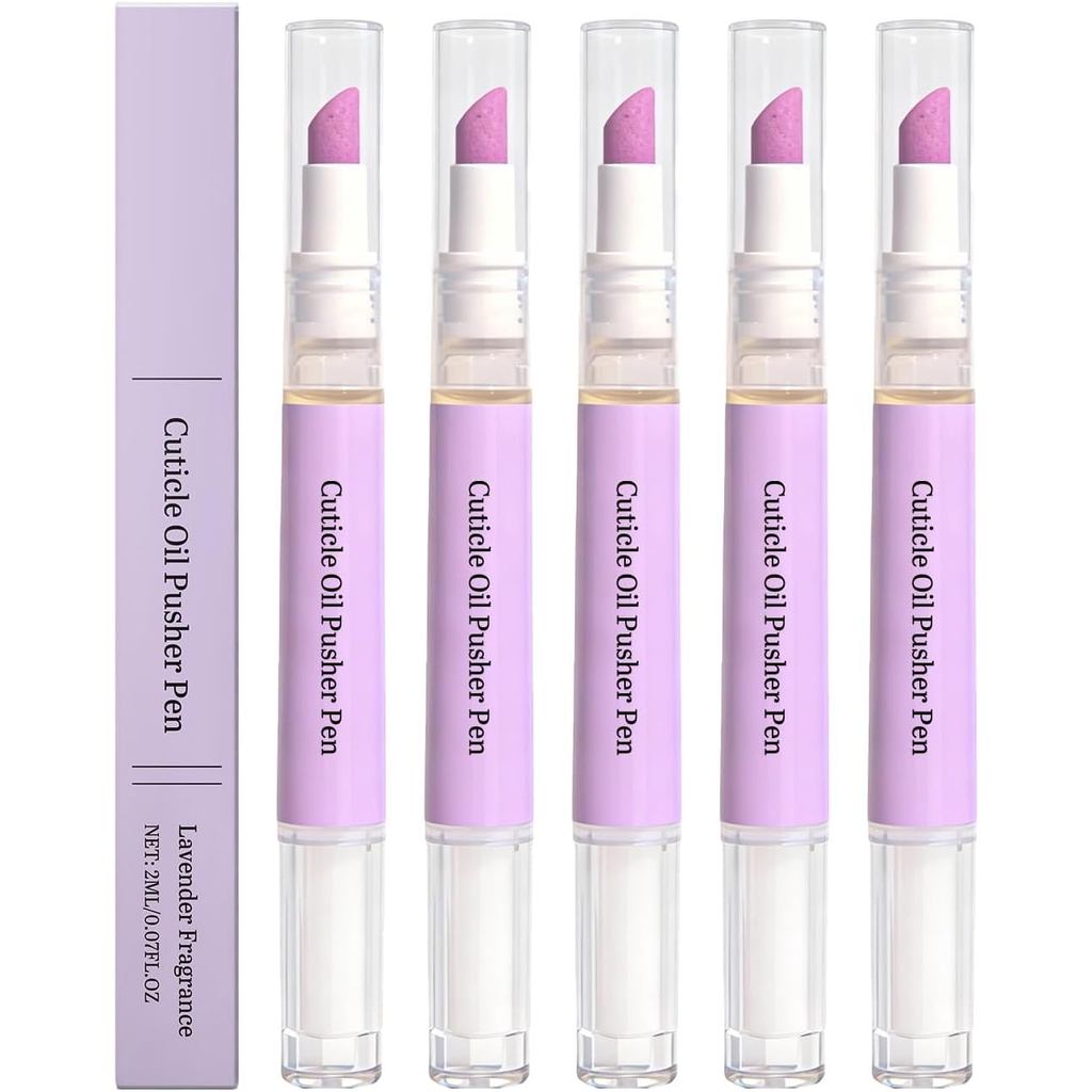 CuticlePusherOilPen,2in1CuticleRemoverNailOilPenWithScentsforWomen,Moisturizes&StrengthensDryCuticle