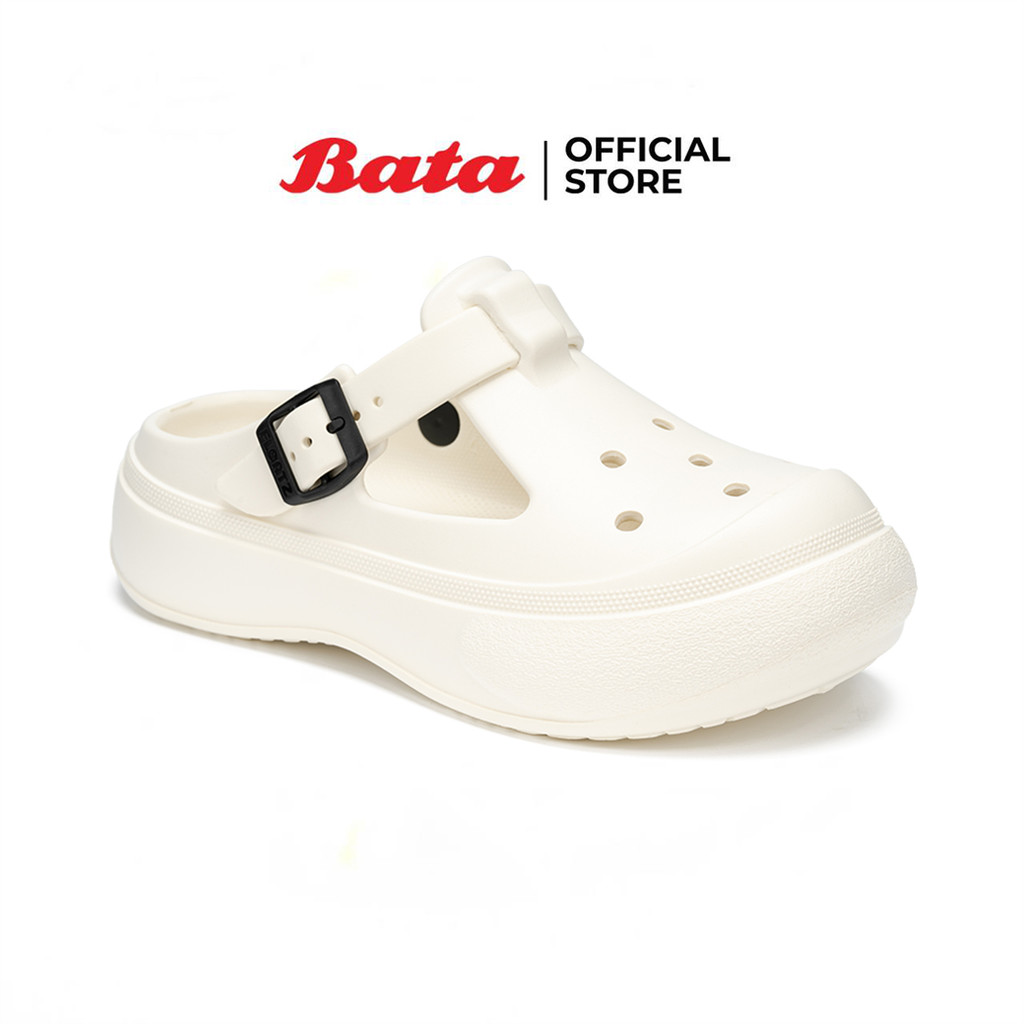 Bata บาจา FLOATZ รองเท้าแตะหัวโต เปิดส้น สำหรับผู้หญิง รุ่น GIANNA  สีงาช้าง 6101218 สีชมพู 6105218 สีดำ 6106218
