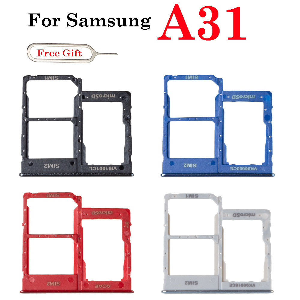 เหมาะสําหรับ Samsung Galaxy A31 Dual Card Card Holder A315F Card Slot Micro SD Free Pick-up Pin