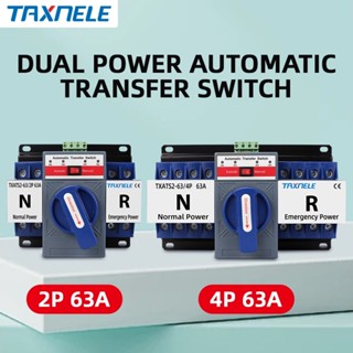 TAXNELE 2P 4P ATS 63A 230V Circuit Breaker Dual Power สวิตช์…