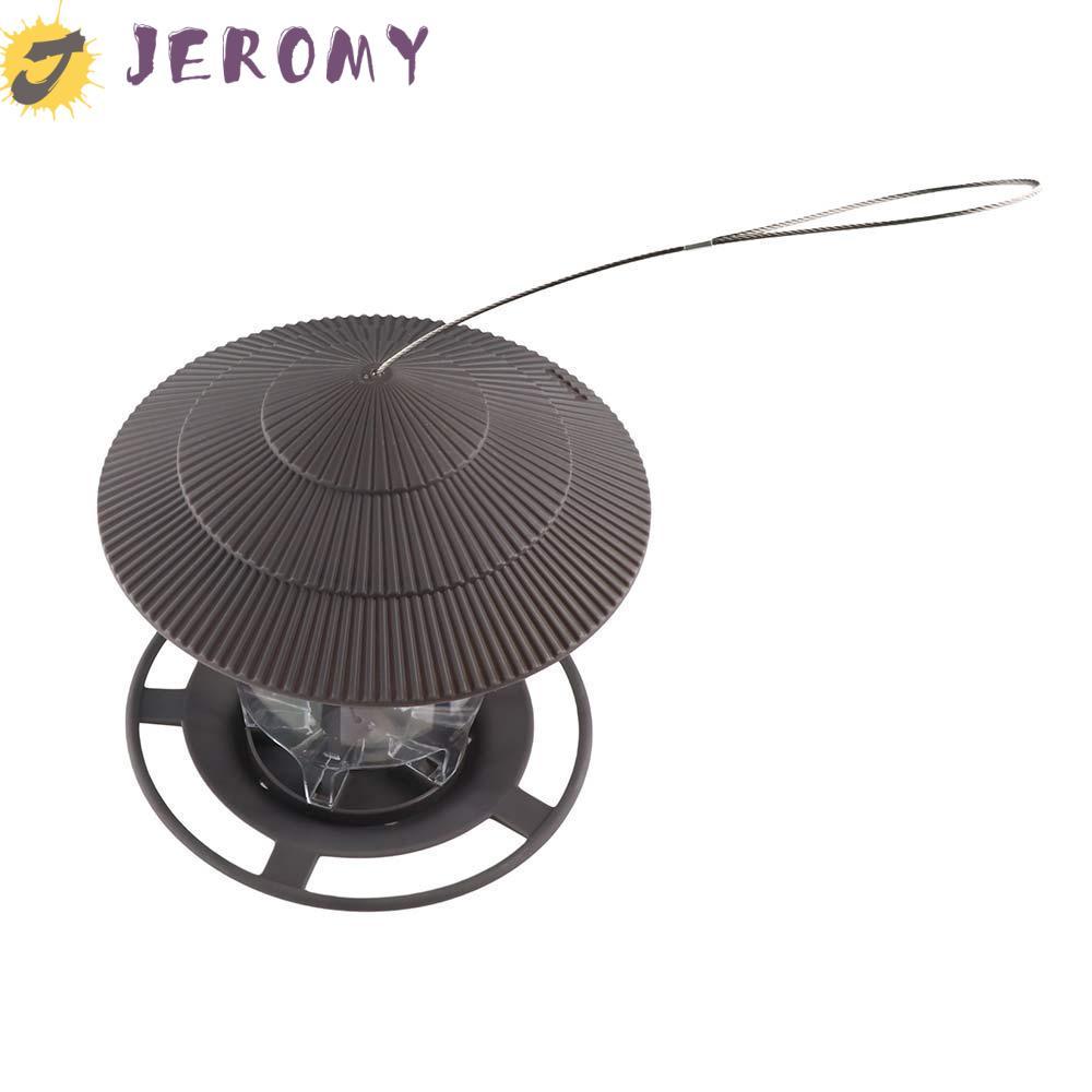 JEROMY ภาชนะบรรจุอาหาร Gazebo Garden สําหรับสัตว์เลี้ยงพร้อมเชือกแขวนสถานีให้อาหารกันน้ําเครื่องมือใ