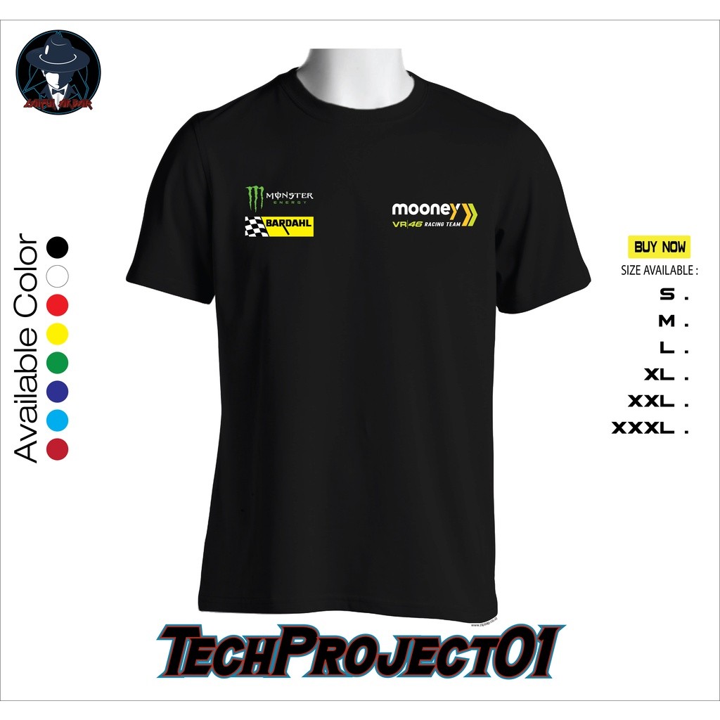 เสื้อยืดใหม่ Kaos Baju Mooney Vr46 Racing Team Motogp 2022 คุณภาพดีที่สุด