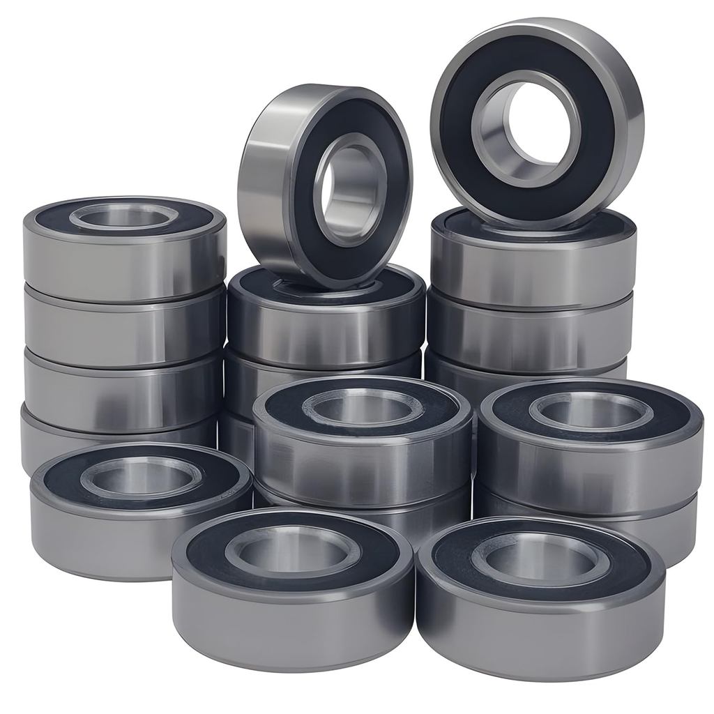 20 PCS R6-2RS แบริ่ง 3/8 ID x 7/8 OD x 9/32 ความกว้างแบริ่งขนาดเล็ก Pre-Lubricated และยางคู่ปิดผนึก 