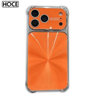 HOCE หรูหราชุบเกราะ Glitter Aurora Glossy เคสโทรศัพท์สําหรับ iPhone 17 16 15 14 13 Pro Max Air Plus เลนส์ฝาครอบป้องกันกล้อง