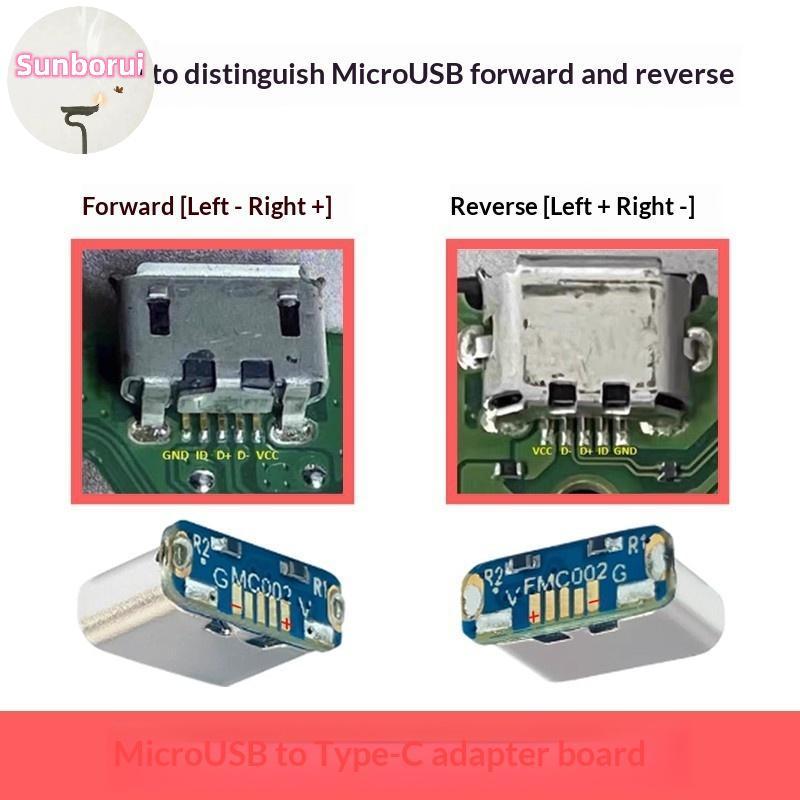 Sunborui M85K USB Connector ประเภท C USB 2.0 Data Transfer Data Power Adapter DIY ซ่อม Adapte การปรั